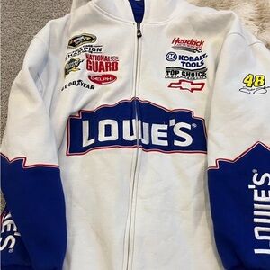 Rare vintage Nascar Racing Jacket - White and Blue